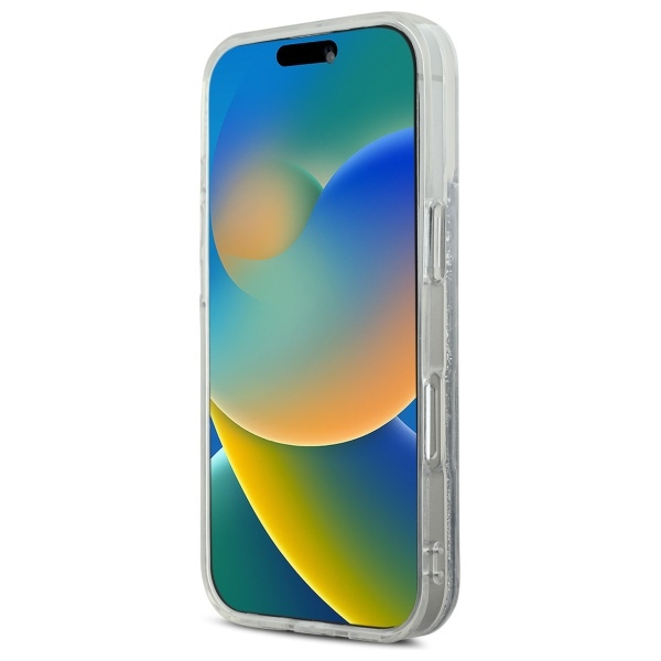 Etui Karl Lagerfeld iPhone 16 Plus 6.7" hardcase transparent Liquid Glitter Karl&Choupette Head Magsafe