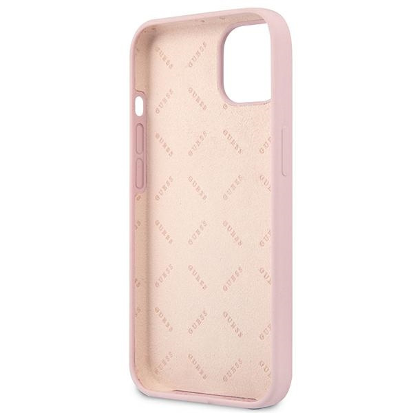 Etui GUESS Apple iPhone 13 Mini Silicone Triangle Fioletowy Hardcase