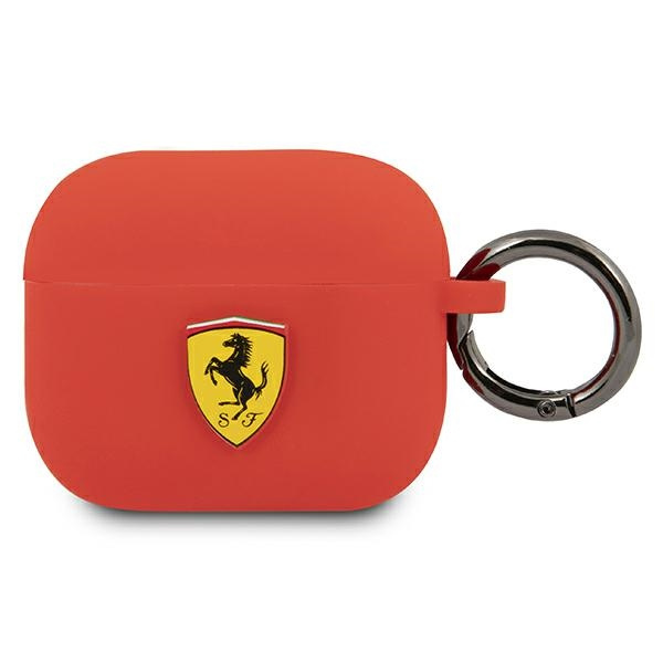 Etui FERRARI Apple AirPods 3 Silicone Czerwony Case
