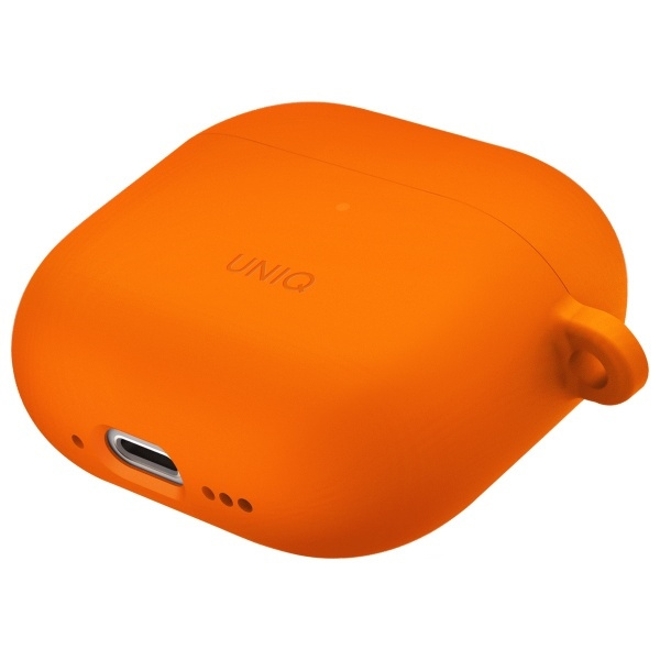 UNIQ etui Nexo AirPods 4 + Ear Hooks     Silicone pomarańczowy/volt orange