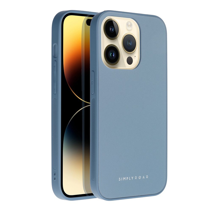 ROAR futerał MATTE GLASS do IPHONE 14 Plus niebieski