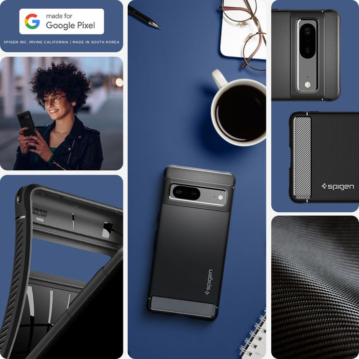 Etui Spigen Rugged Armor Google Pixel 7 Matte Black