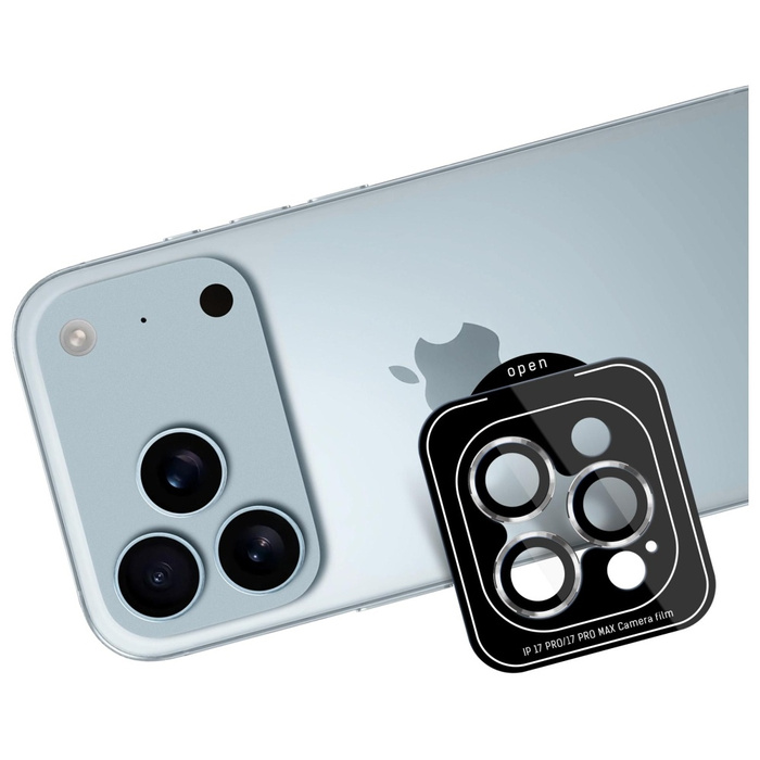 Ochrona na obiektyw aparatu 3MK iPhone 17 Pro /17 Pro Max Lens Protection Pro srebrny