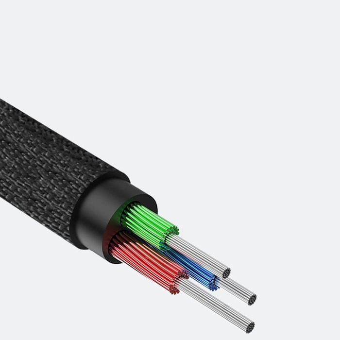 Baseus Yiven M30 kabel audio stereo AUX 3,5 mm męski mini jack 1m srebrno-czarny (CAM30-BS1)