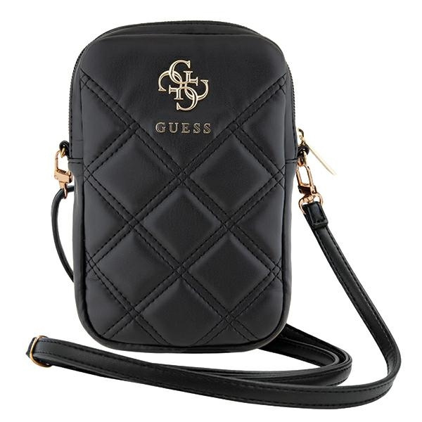 Guess Torebka GUWBZPSQSSGK czarny/black Zip Quilted 4G