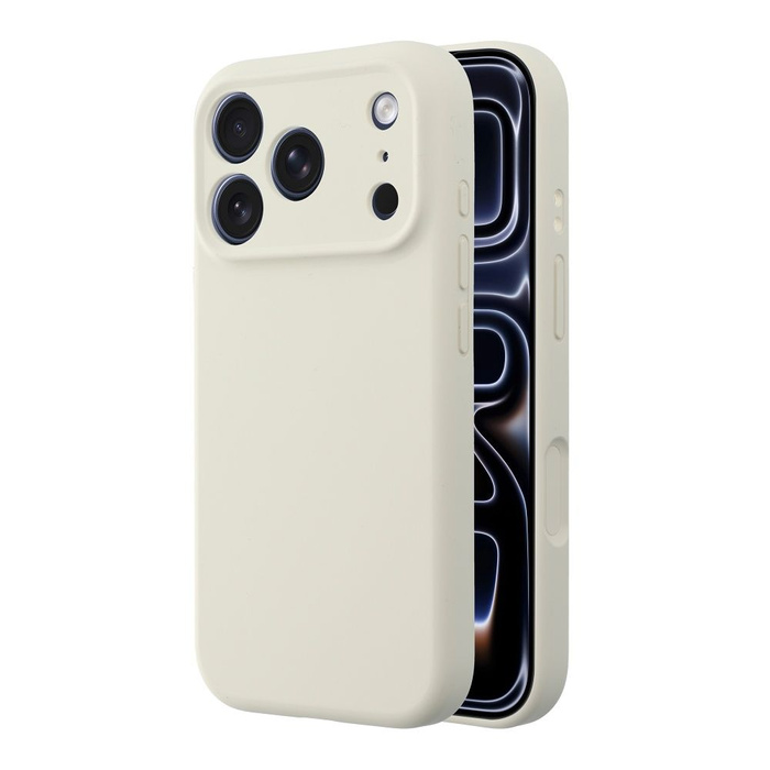 Etui na IPHONE 17 AIR Forcell F-Protect Rubber Premium zgodny z MagSafe antique white 0INT