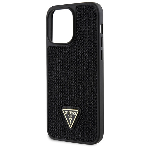 Etui Guess GUHCP14XHDGTPK iPhone 14 Pro Max 6.7" czarny/black hardcase Rhinestone Triangle Case