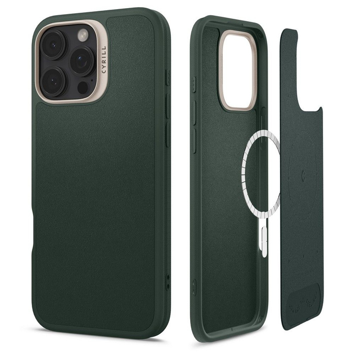 ETUI SPIGEN CYRILL KAJUK MAG MAGSAFE IPHONE 16 PRO FOREST GREEN