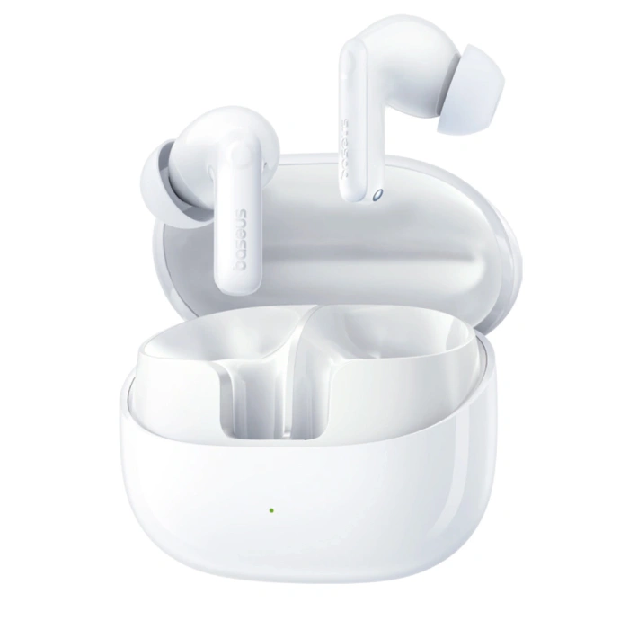 Słuchawki bezprzewodowe Baseus Bass BP1 Pro TWS Bluetooth douszne - białe