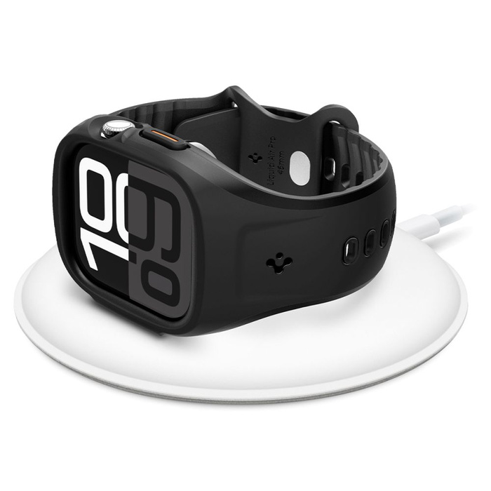 PASEK SPIGEN APPLE WATCH 10 (46 MM) LIQUID AIR PRO MATOWY CZARNY