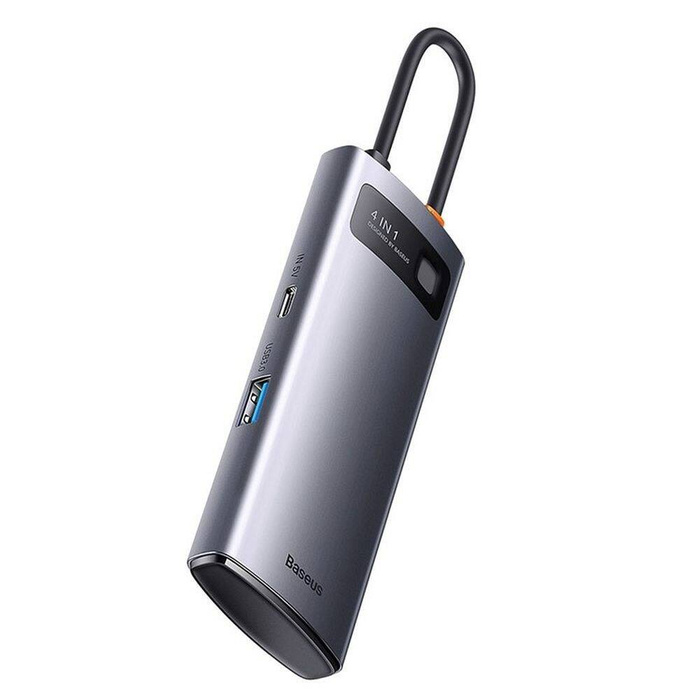 Stacja dokująca HUB Baseus Metal Gleam Series 4 w 1 USB Typ C - 4 x USB 3.2 Gen. 1 (WKWG070013)