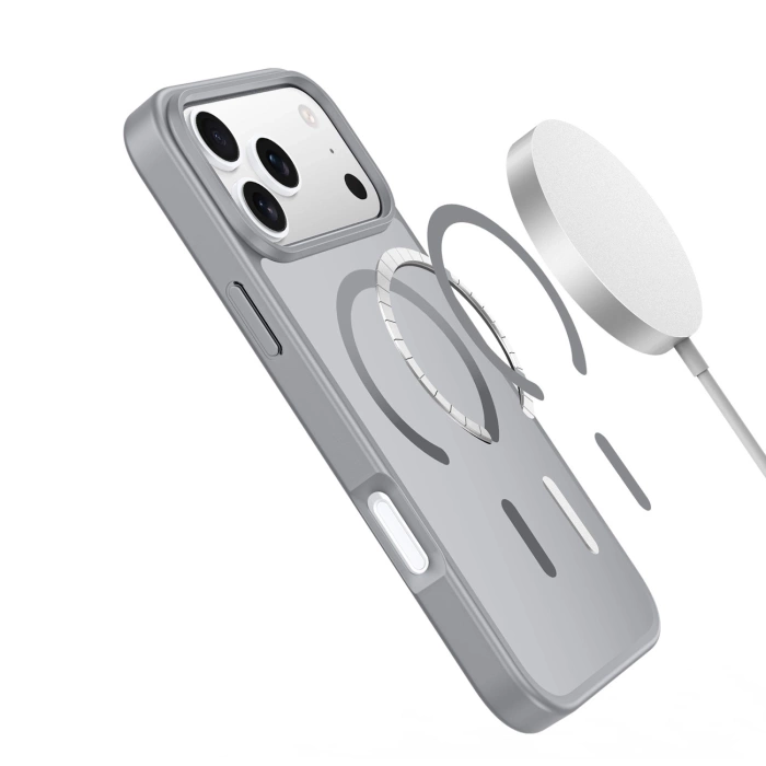 Etui Dux Ducis Yind na iPhone 17 Pro kompatybilne z MagSafe - szare