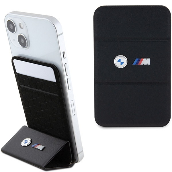 BMW Wallet Card Slot Stand BMWCSMMPGK czarny/black MagSafe M Edition Collection
