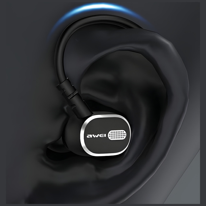 AWEI słuchawki stereo TC-6 USB-C czarny/black