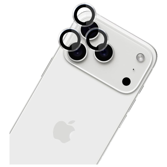Ochrona na obiektyw aparatu 3MK iPhone 17 Pro /17 Pro Max HARDY Lens Protection Pro Przezroczysty