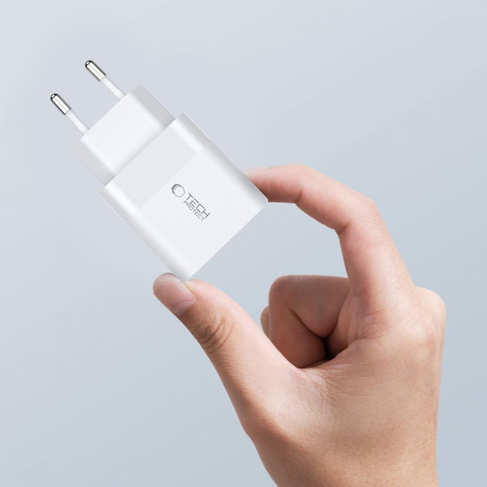 ŁADOWARKA TECH-PROTECT C20W 2-PORT NETWORK CHARGER PD20W WHITE