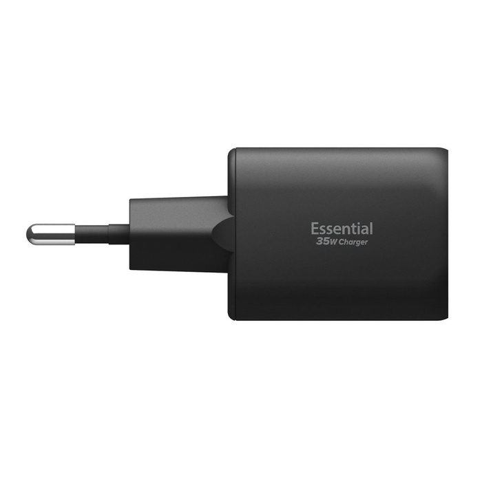ŁADOWARKA SIECIOWA SPIGEN ESSENTIAL EE352EU 2-PORTOWA 35W CZARNA