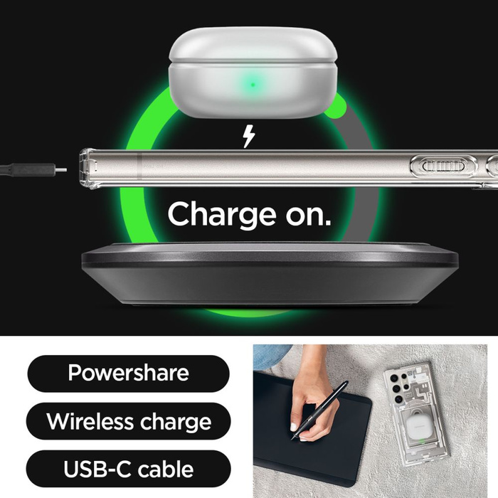 Etui Spigen Ultra Hybrid Galaxy S24 Ultra Zero One Natural Titanium Case