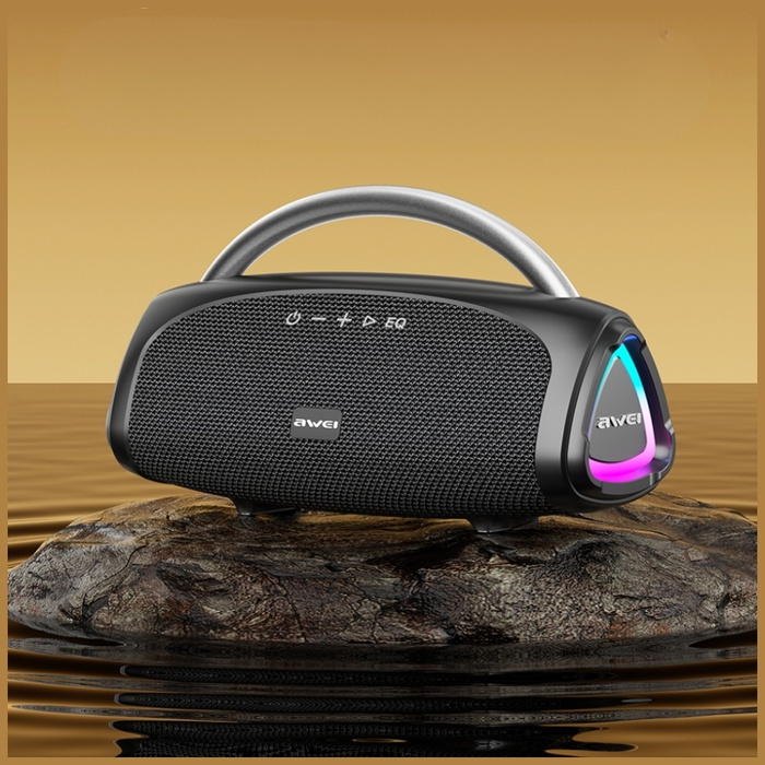 Głośnik bezprzewodowy AWEI KA39 100W     Bluetooth 5.3 przenośny zewnętrzny czarny
