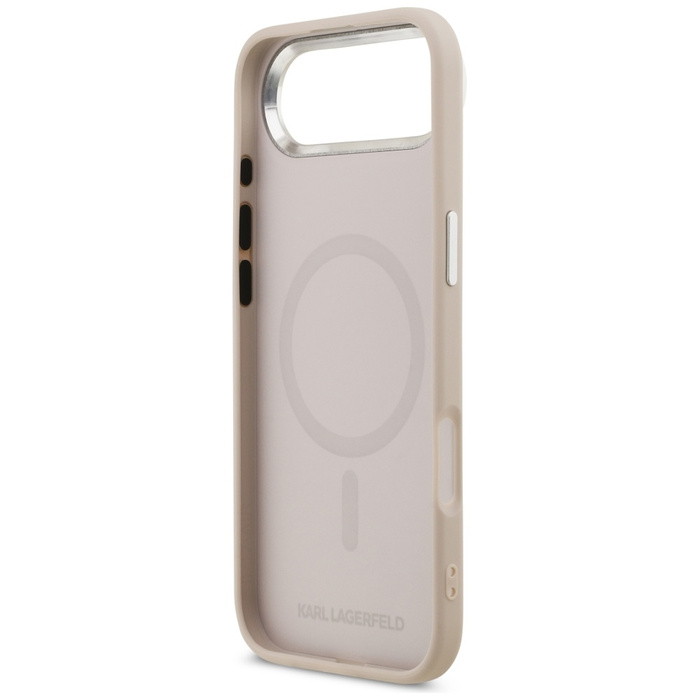 Etui Karl Lagerfeld Karl & Choupette     Pins MagSafe do iPhone Air różowy