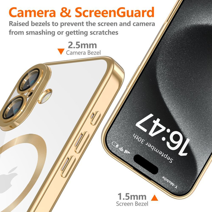 TECH-PROTECT MAGFLEX MAGSAFE IPHONE 16E SHINY GOLD