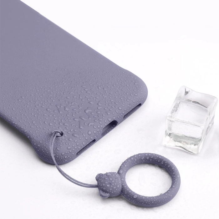 Silikonowa smycz do telefonu zawieszka miś niedźwiadek ring na palec jasnozielony