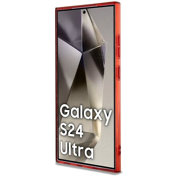 Etui AMG AMHMS24L23HBCK S24 Ultra S928 czarny/black hardcase Transparent Bicolor MagSafe Case