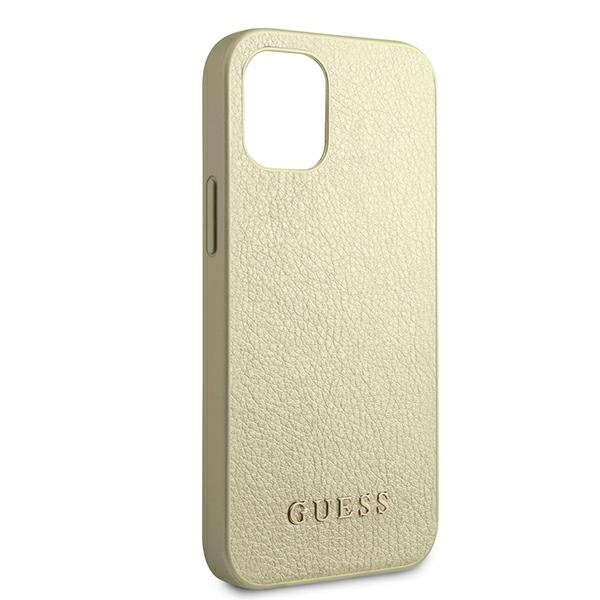 Etui GUESS Apple iPhone 12 Mini Iridescent Złoty Hardcase