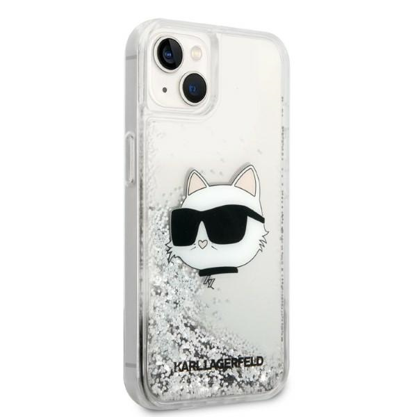 Etui Karl Lagerfeld Klhcp14mlnchcs Iphone 14 Plus 6,7" Srebrny/silver Hardcase Glitter Choupette Head Case