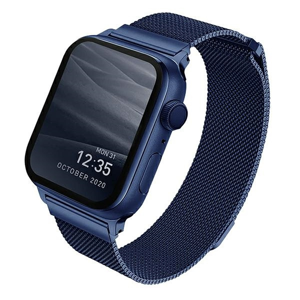 UNIQ pasek Dante Apple Watch Series 4/5/6/7/SE 40/41mm. Stainless Steel niebieski/marine blue