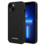 Etui KARL LAGERFELD Apple iPhone 14 Plus Glitter Plaque Logo Czarny Hardcase