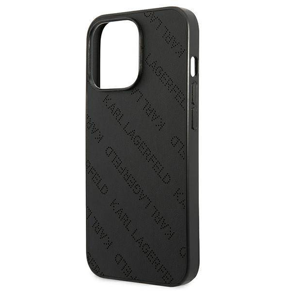 Karl Lagerfeld KLHCP13LPTLK iPhone 13 Pro 6,1" hardcase czarny/black Perforated Allover
