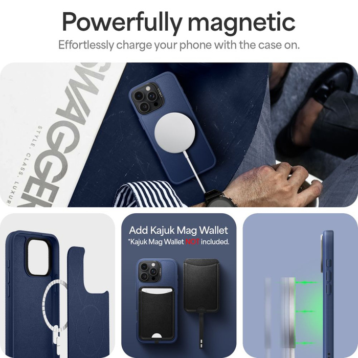 ETUI SPIGEN CYRILL KAJUK MAG MAGSAFE IPHONE 16 PRO NAVY