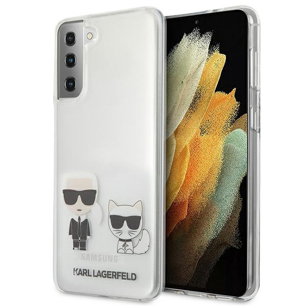 Etui KARL LAGERFELD Samsung Galaxy S21 Plus Karl & Choupette Bezbarwny Hardcase