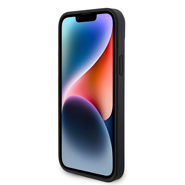 Etui Guess GUHCP15SP4TDSCPK iPhone 15 6.1" czarny/black hardcase Crossbody 4G Metal Logo Case