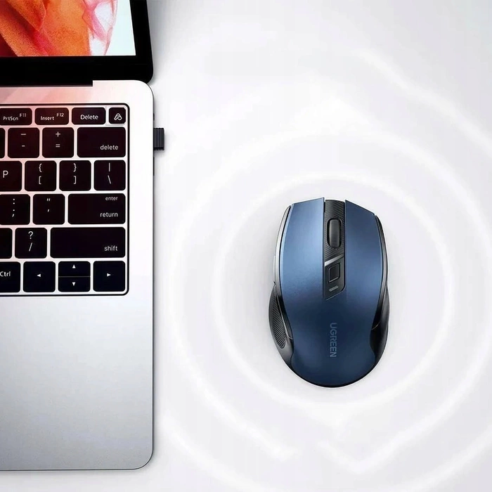 Przenośna mysz bezprzewodowa UGREEN MU006, 2.4GHz (niebieska)