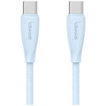 Kabel USAMS Green Series SJ716 60W USB-C do USB-C 1m niebieski
