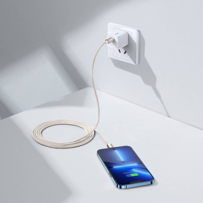 Baseus Crystal Shine Series kabel USB Typ C - Lightning szybkie ładowanie Power Delivery 20W 2m różowy (CAJY001404)