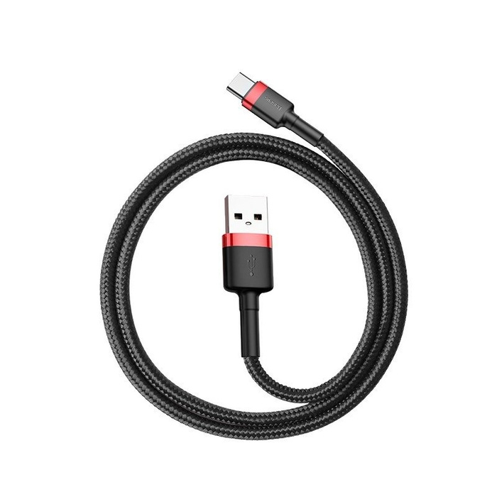 Kabel USB-C Baseus Cafule 2A 2m czerwono-czarny
