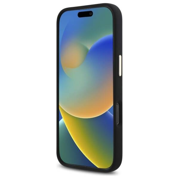 Etui Guess iPhone 16 Pro czarny/black hardcase Silicone Logo Strass 4G