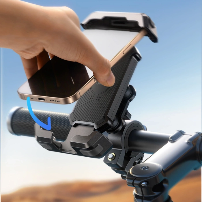 Uchwyt Joyroom JR-ZS428 wstrząsoodporny na kierownicę motocykl rower hulajnoga - czarny