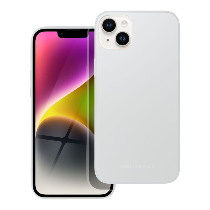ROAR futerał MATTE GLASS do IPHONE 14 Plus stalowy