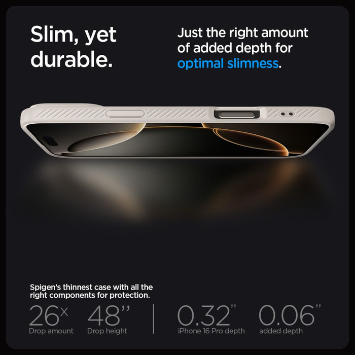 ETUI SPIGEN LIQUID AIR IPHONE 16 PRO MAX NATURAL TITANIUM