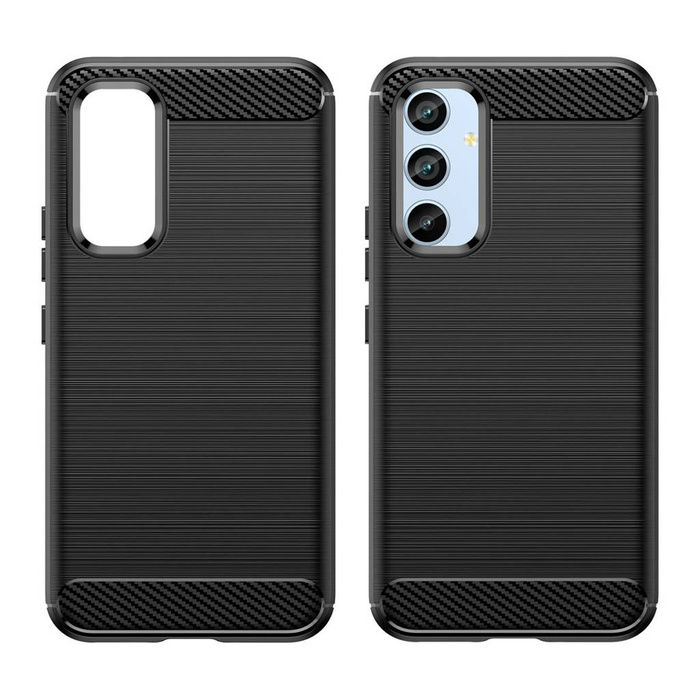 Etui Carbon Case etui do Samsung Galaxy A54 5G elastyczny silikonowy karbonowy pokrowiec czarne Case