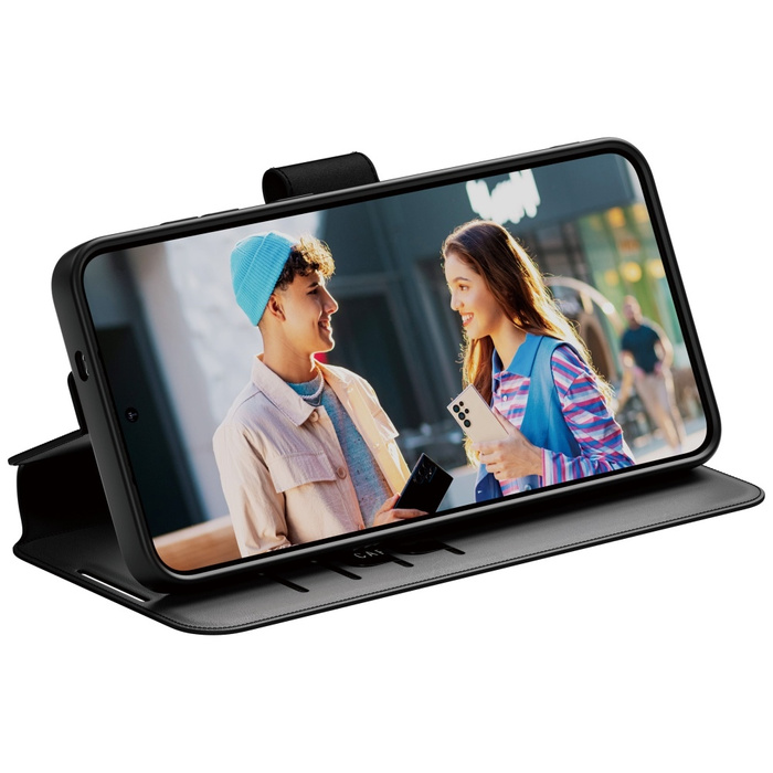 Etui CARE by PanzerGlass Feature Wallet   Kickstand do Samsung Galaxy S25+ czarny