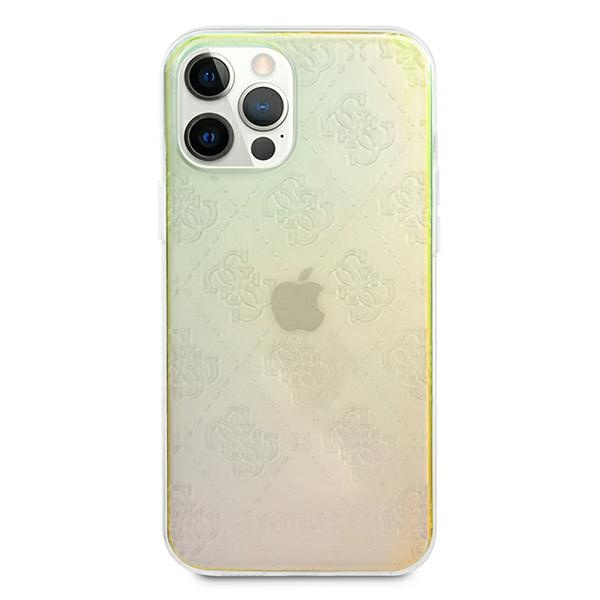 Etui GUESS Apple iPhone 12 12 Pro 4G 3D Pattern Collection Opalowy Hardcase