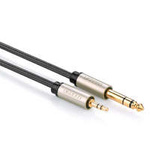 Ugreen kabel przewód audio TRS mini jack 3,5mm - jack 6,35mm 2m szary AV127