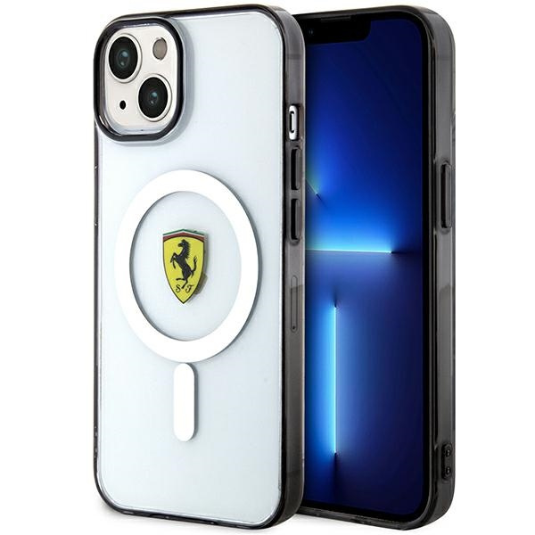 Etui Ferrari FEHMP14SURKT iPhone 14 6,1" przezroczysty/transparent hardcase Outline Magsafe Case