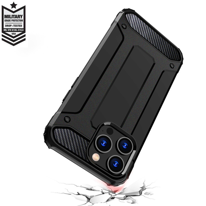 Etui Pancerne etui do iPhone 15 Pro Max Hybrid Armor - niebieski Case