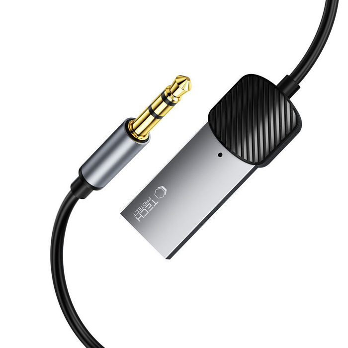KABEL TECH-PROTECT ULTRABOOST BLUETOOTH AUX AUDIO ADAPTER CABLE GREY